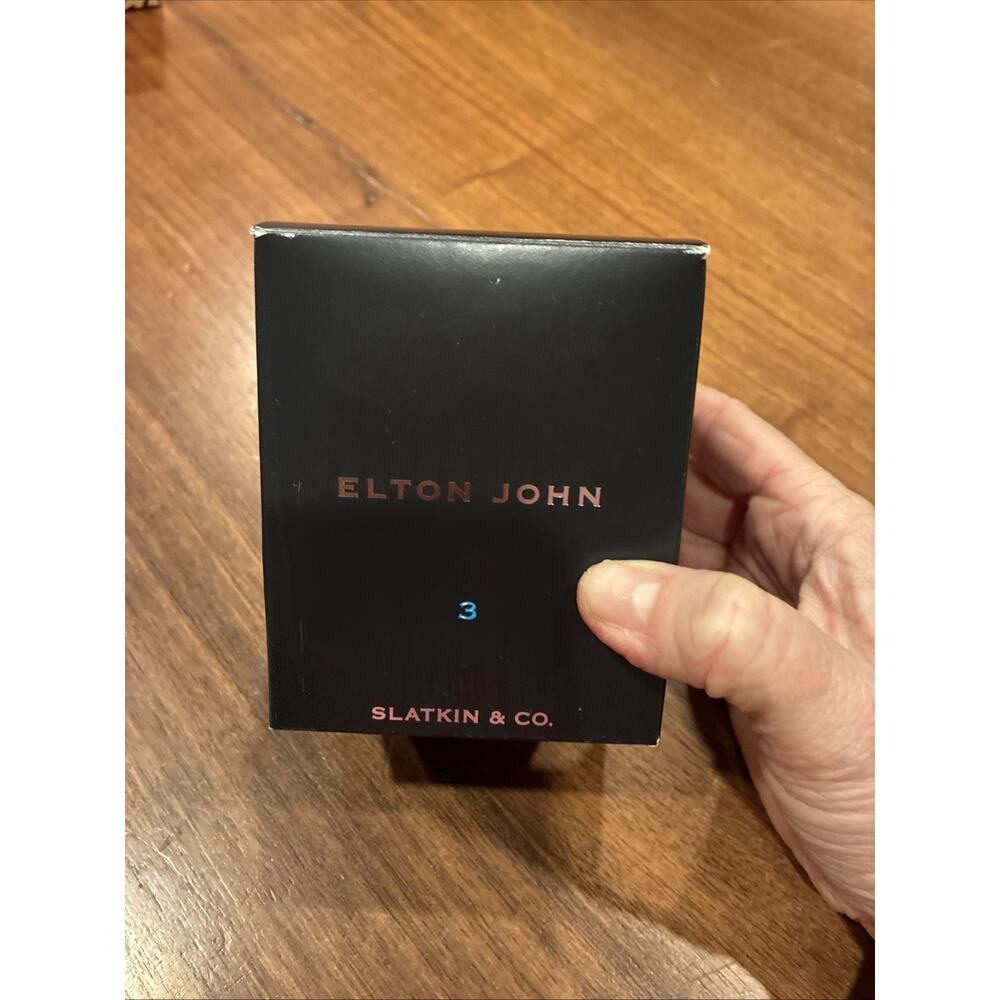 Vintage Rare Elton John 3 Slatkin & Co Candle New In Box 7.2 Oz